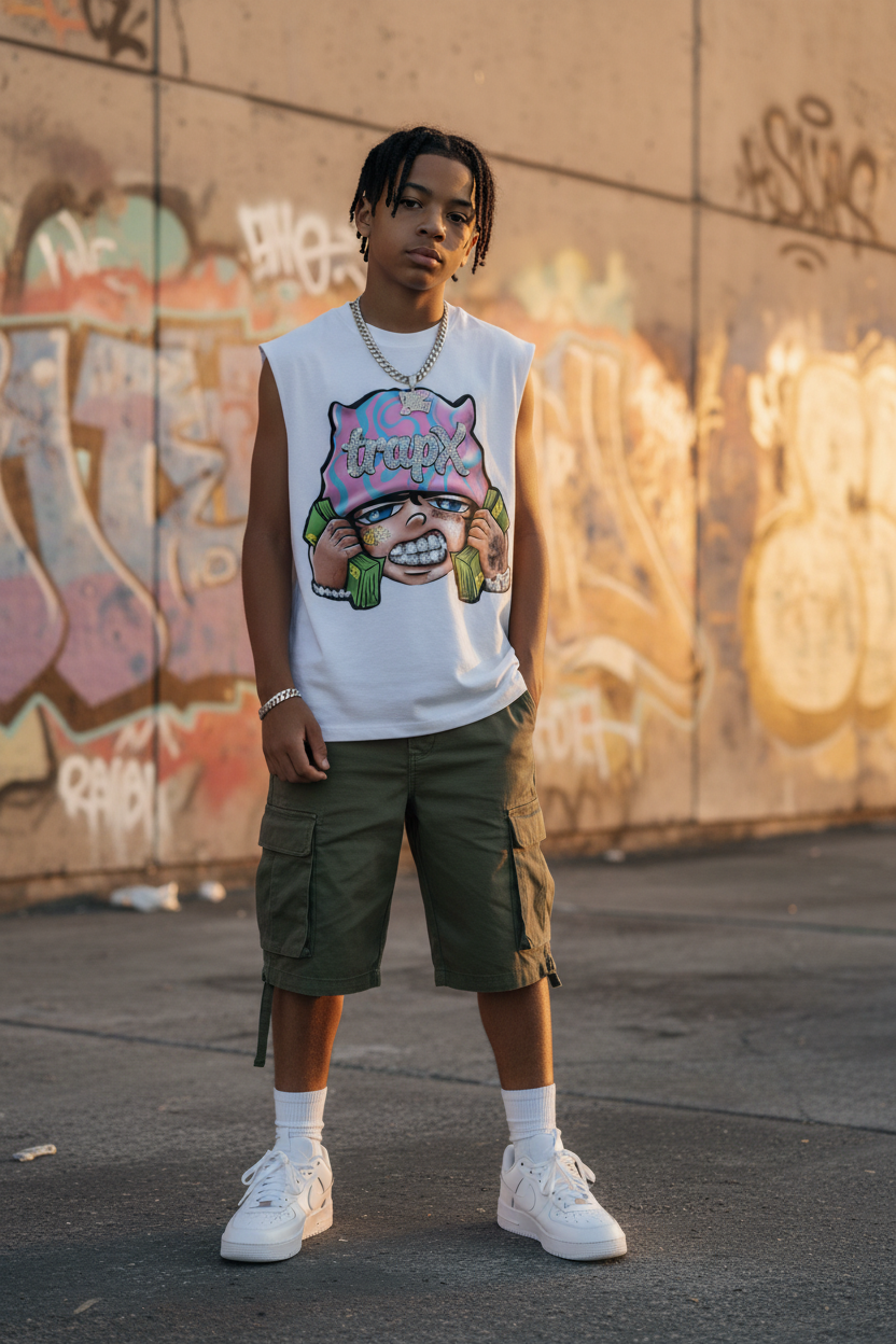 Canotta Trapx Money Face - Junior